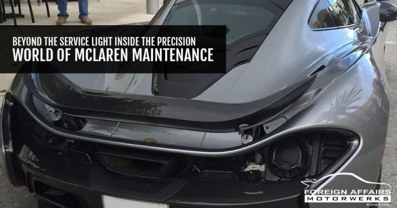 Manutenzione McLaren:precisione oltre la luce del servizio 