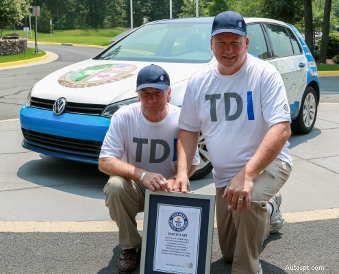 Volkswagen Gold raggiunge il record di risparmio di carburante diesel negli Stati Uniti 
