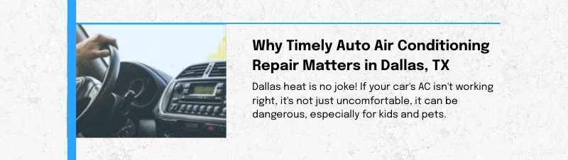 Riparazione esperta di condizionatori d aria per auto a Dallas, TX:servizio rapido e affidabile 
