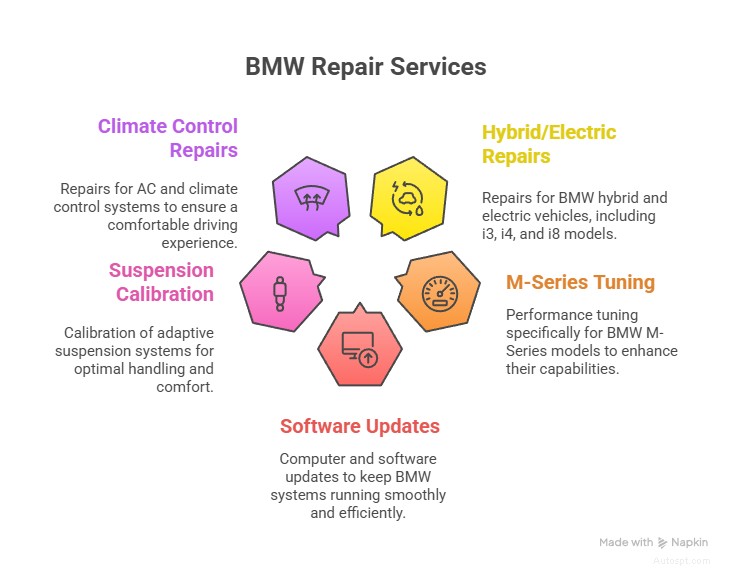 Manutenzione e riparazioni BMW esperte a Dallas – Servizio di precisione 