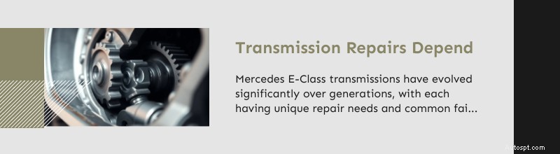 Riparazione Mercedes Classe E Dallas e Plano:tecnici esperti per tecnologia avanzata 