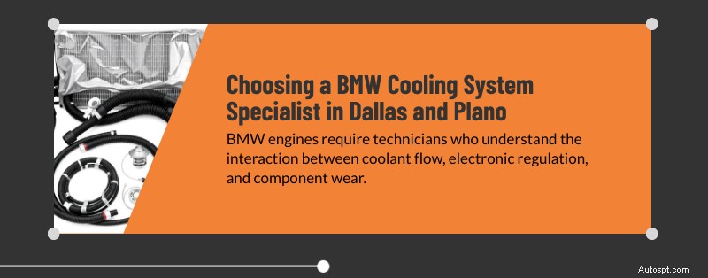Servizio esperto di sistemi di raffreddamento BMW a Dallas e Plano, TX 