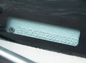 Decodifica il VIN della tua auto per trovare il codice motore e l anno del modello 
