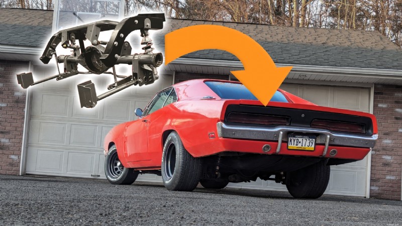 Trasformazione di una Dodge Charger del 1969:aggiornamento riuscito della sospensione posteriore a 4 bracci di Heidts 